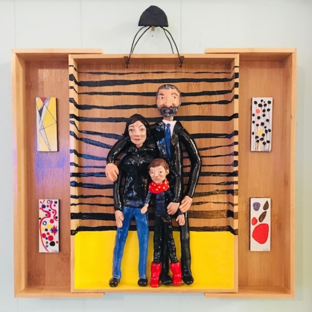 Custom art - Clay family portrait